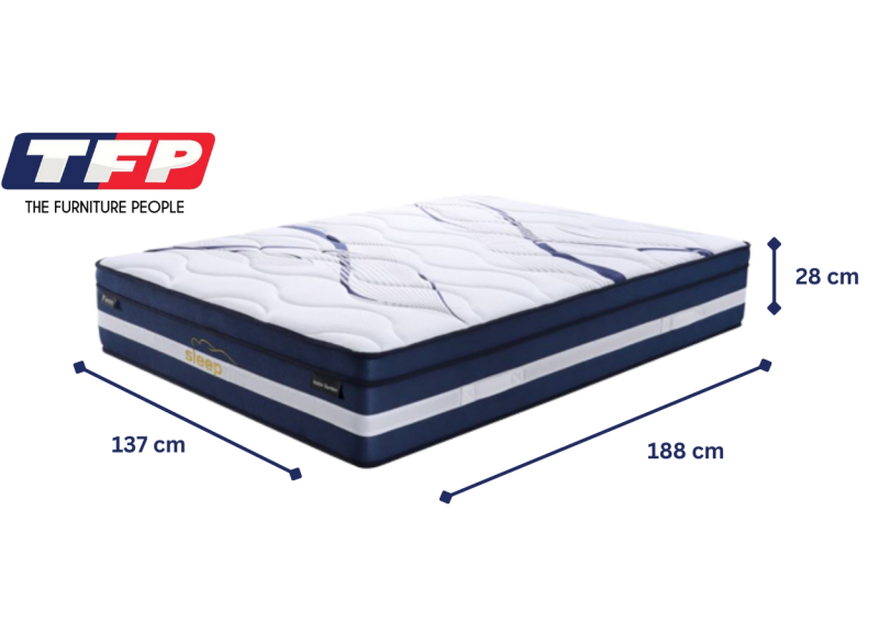 Double Medium-Firm with 5-Zone Pocket Springs and Memory Foam - Manly